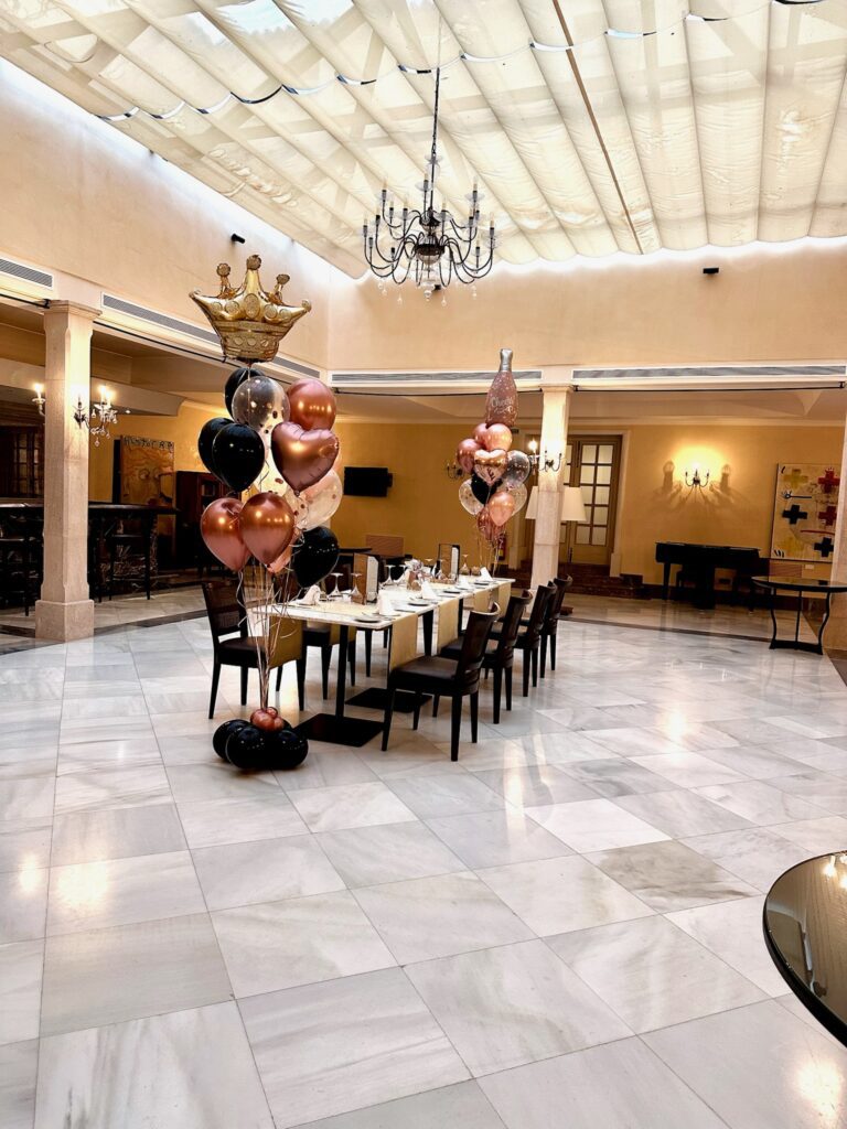 globos con helio en celebración